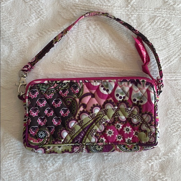 Vera Bradley Very Berry Paisley wristlet - Picture 2 of 12